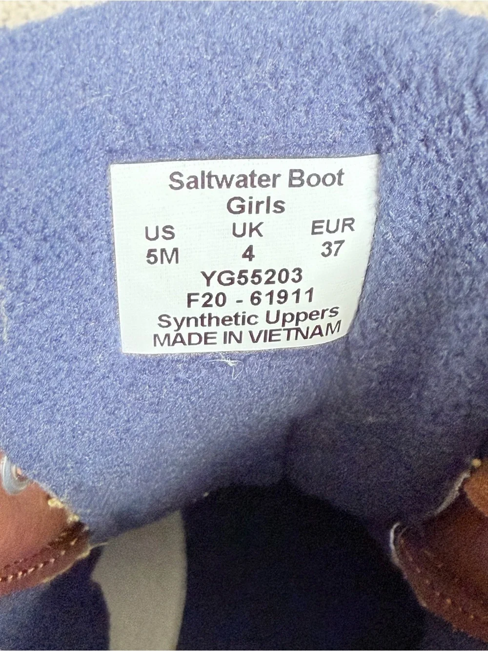 Sperry Saltwater Boots in Navy and Brown